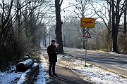 H.-J. Weihrauch an der ehemaligen Querung der Alwegbahn