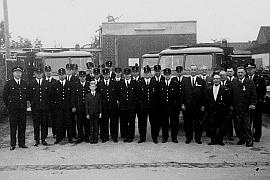 Circa 1967: die Lschgruppe Worringen  mit dem jungen Jakob Sturm (vorne)