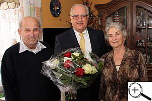 Ehepaar Finke mit BM Hans-Werner Bartsch