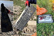 Fundstcke: Taucherflosse, PC-Tastatur, Grill, & Werkzeug