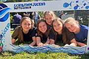 Mittelrhein-Meisterschaften - Schwimmjugend Mittelrhein v. li.: Lani, Isabella, Liv, Aurela, Alina