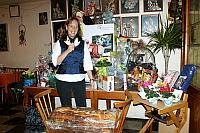 Andrea bei der Tombola Schnupfverein