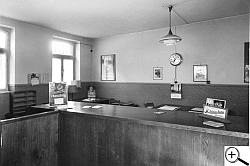 Kassenlokal der Zweigstelle Worringen um 1950