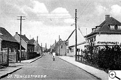 St-Tnnis-Strasse - 1930er Jahre