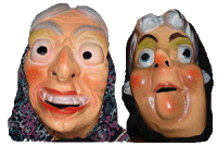 Möhnemasken um 1950 aus der Familie K.-H. Dünwald Möhnemasken um 1950 aus der Familie K.-H. Dünwald