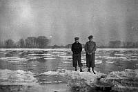 Eisgang am Rhein bei Worringen