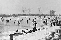 Wintervergn�gen auf dem Schacht, neben dem Worringer Hafen