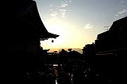 Fushimi Inari taisha Sonnenuntergang