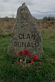 Culloden Battlefield Gedenkstein Clan Donald